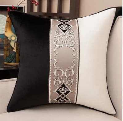Luxury Cushion Cover 45x45cm 50x50cm 30x50cm Patchwork design Pillowcase High-end Embroidery Velvet Pillow Cover Home Decor