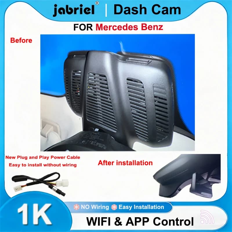 Jabriel per Mercedes Benz CLS350 CLS350d CLS450 CLS420d CLS400d 2020 2021 2022 per Mercedes C257 Car DVR 1K 1080P Wifi Dash Cam