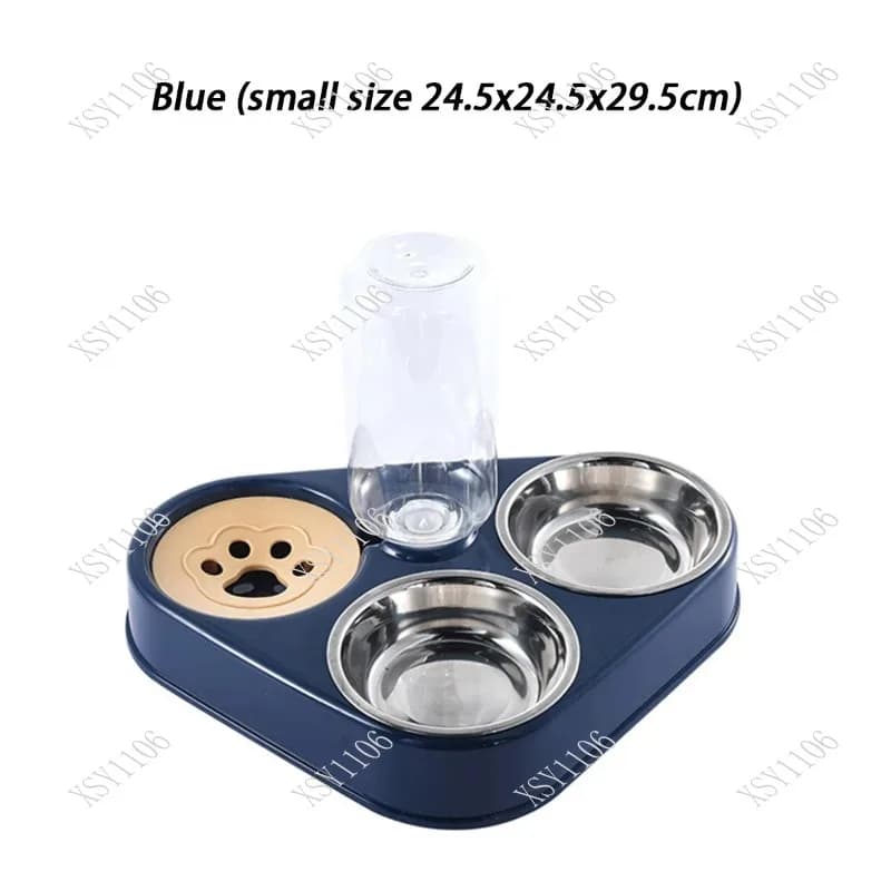 Ciotola per animali domestici in acciaio inossidabile - Ciotola per cibo per acqua self-service antiscivolo resistente ai urti per cani e gatti
