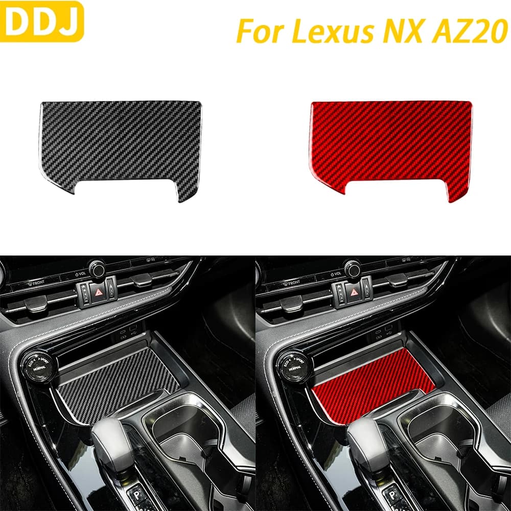 For Lexus NX AZ20 250 350H 450H 2022-2024 accessories carbon fiber change panel storage box cover Trim car interior adhesive
