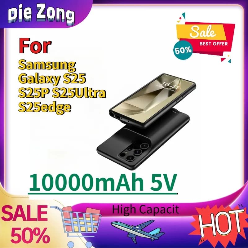 Disponibile Power Bank Portatile Ricaricabile per Samsung Galaxy S25 S25P S25Ultra S25edge, 10000mAh 5V