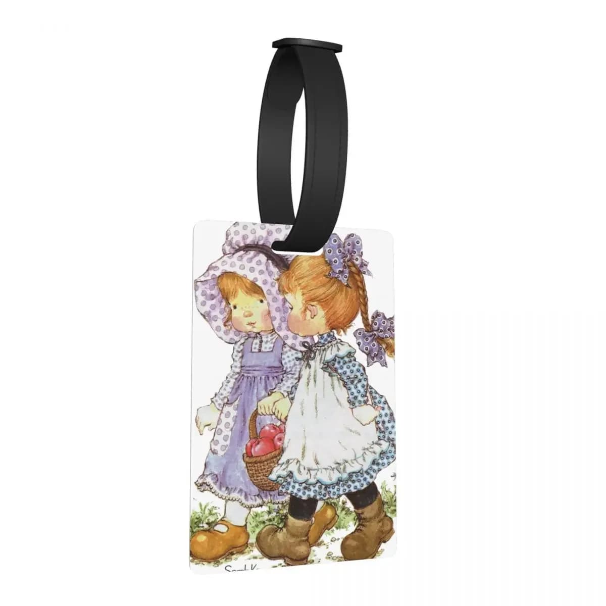 Sarah Kay Girl Etichette per bagagli Accessori per valigie Moda da viaggio Etichetta per imbarco per bagagli Porta etichette ID Nome Indirizzo