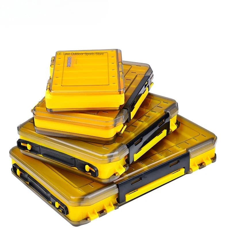 Fishing equipment box Accessories Storage box Double-sided bait bait for bait Waterproof fishing bait boxes