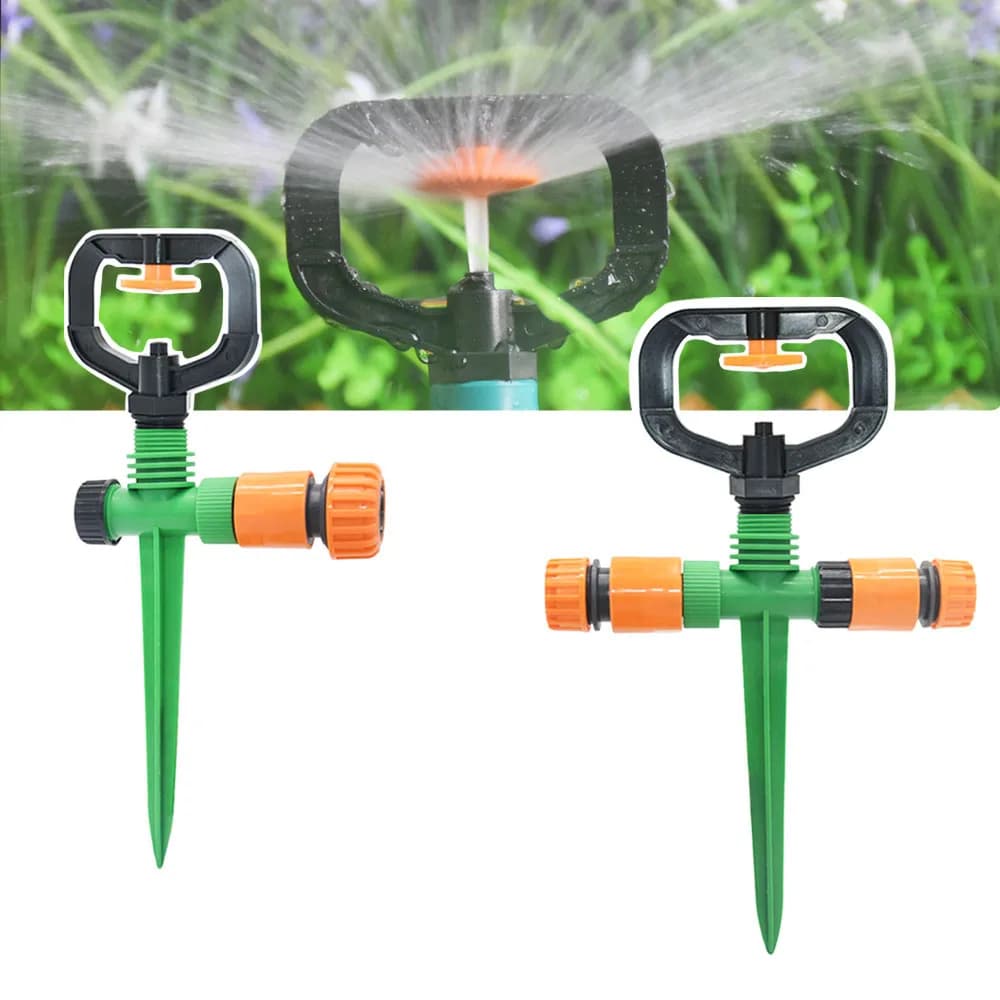 360 degree garden lawn sprinkler Dispersion nozzle with 1/2" male thread "Irrigation sprinklers with automatic rotating irrigation