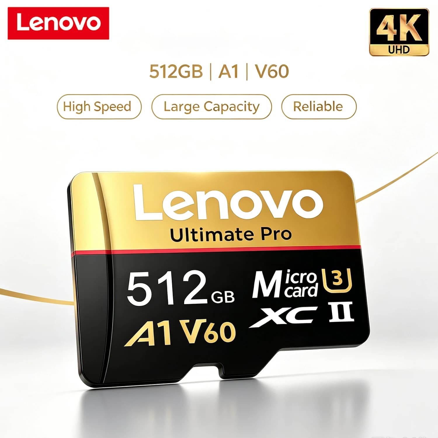 Original Lenovo High Endurance Micro SD Card V60 U3 Support 4K Full HD TF Flash Card 512GB For Nintendo Switch Camera Cross-Use