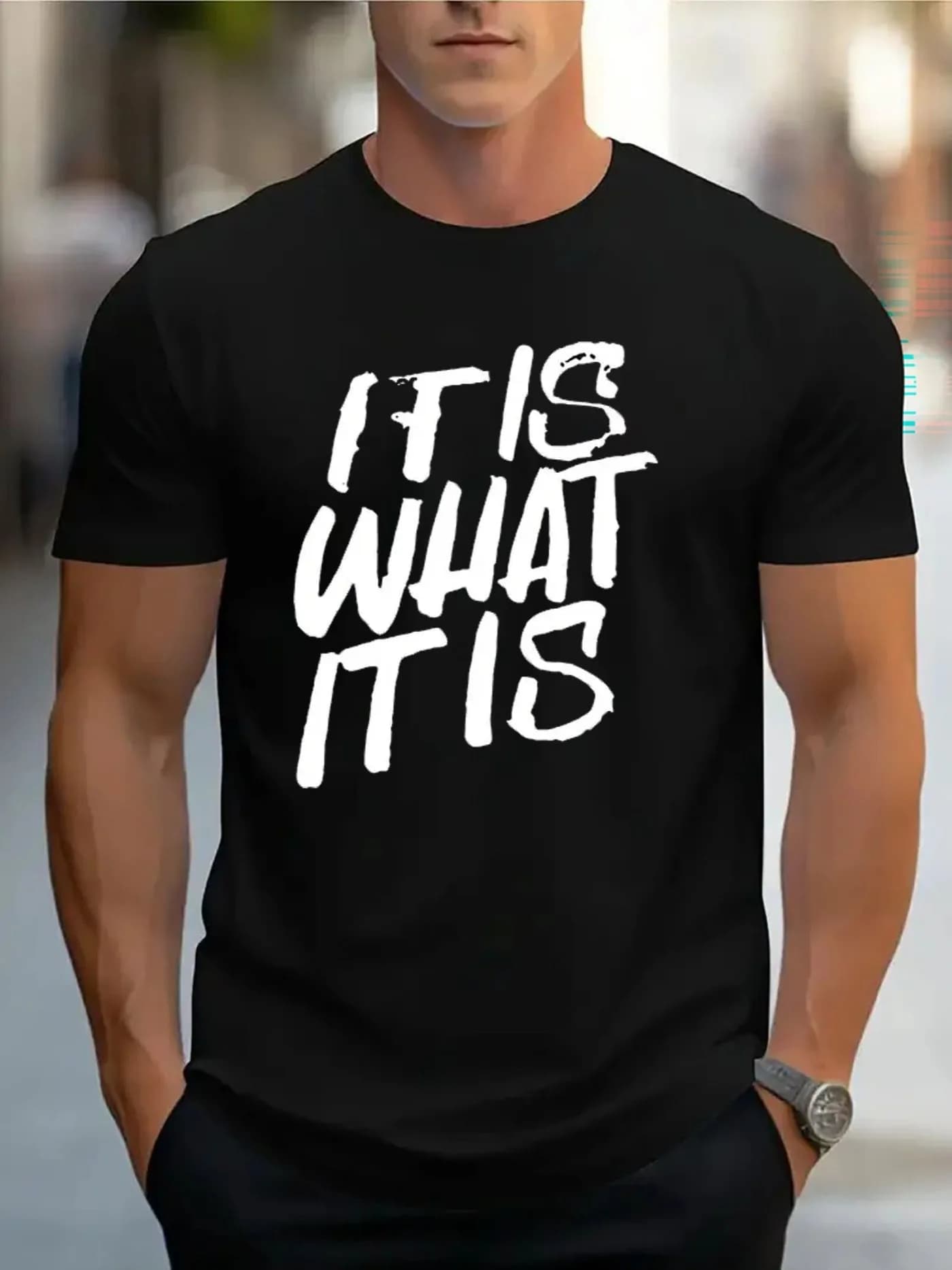 T-shirt da uomo girocollo comoda in cotone a maniche corte, morbida e traspirante, abbigliamento uomo, maglietta estiva primaverile stile streetwear