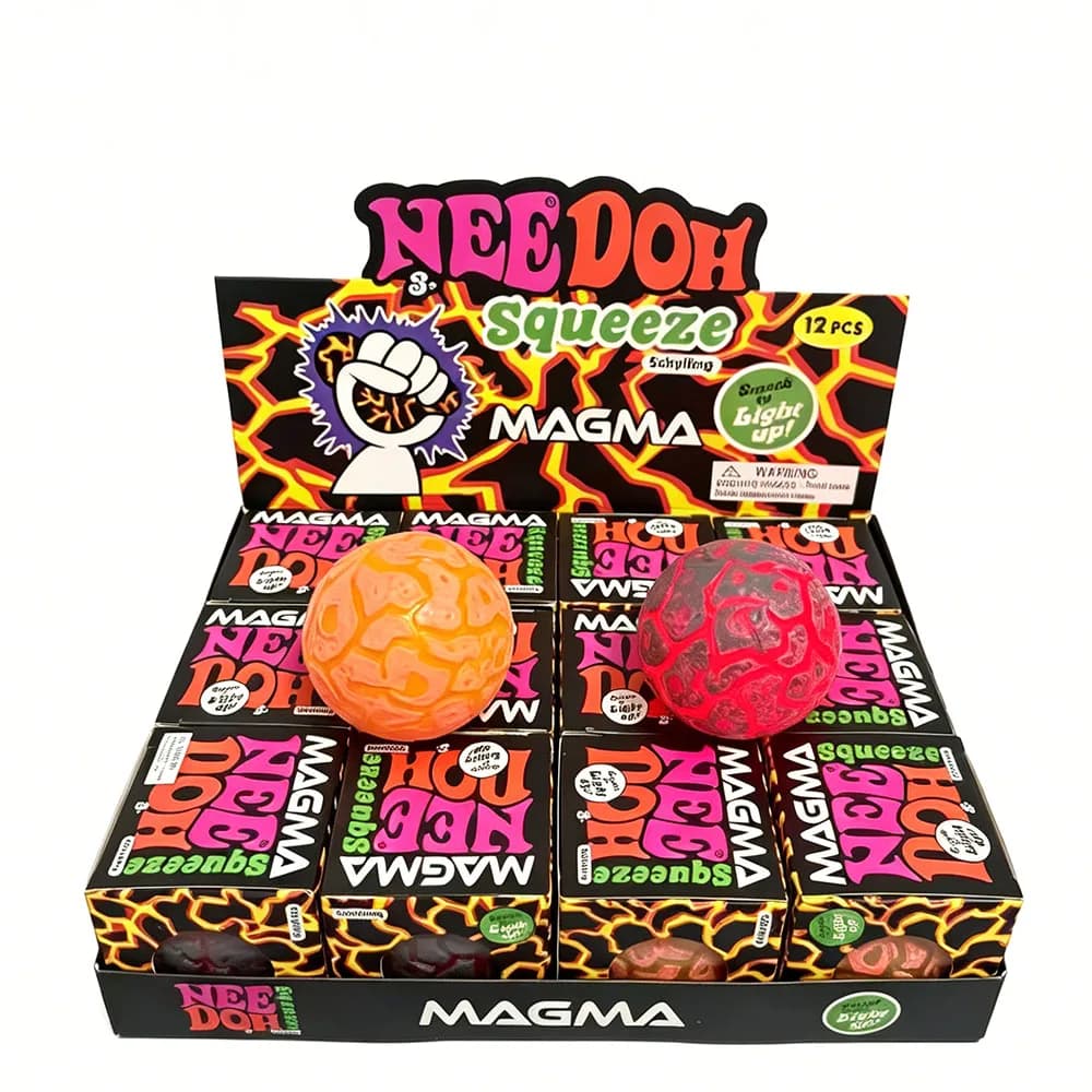 New Needoh Sugar Skull Cats Schylling Fidget Toy - Buttery-Soft Feel ASMR Sensory Anti-Stress Relief Gift for All Ages