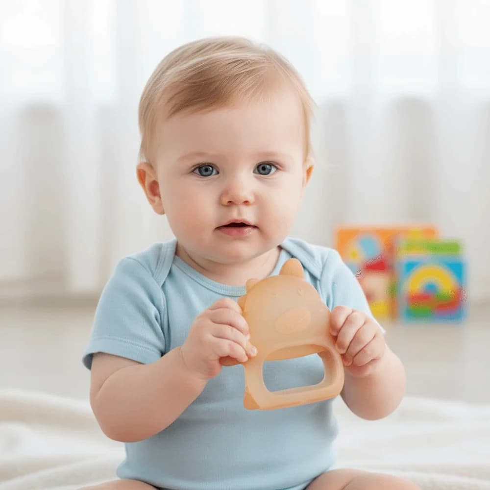 3 pezzi morbidi massaggiagengive per dinosauro per bambini presa facile anti caduta giocattoli per dentizione infermieristica comodi leniscono le gengive dei bambini