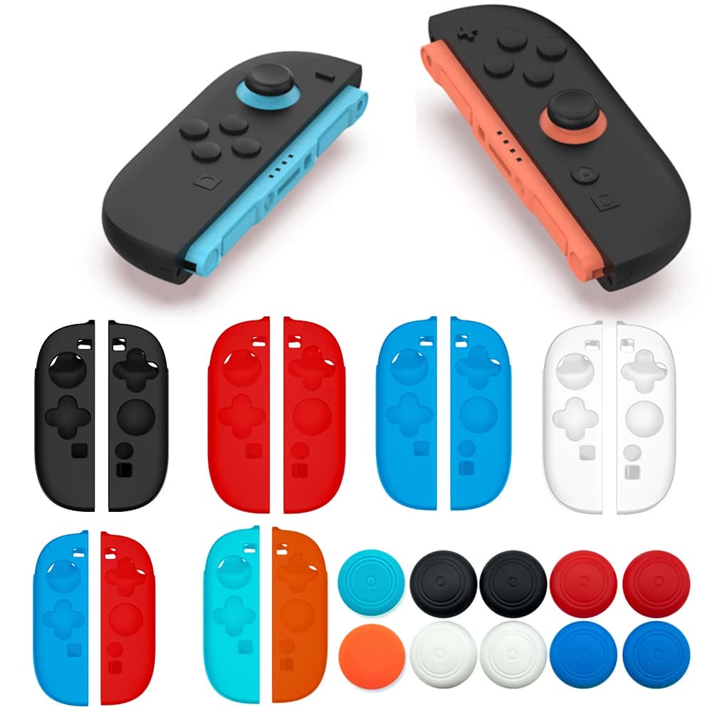 Custodia protettiva in silicone Switch 2 JoyCon compatibile con interruttore/interruttore Custodia protettiva antigoccia per controller JoyCon OLED