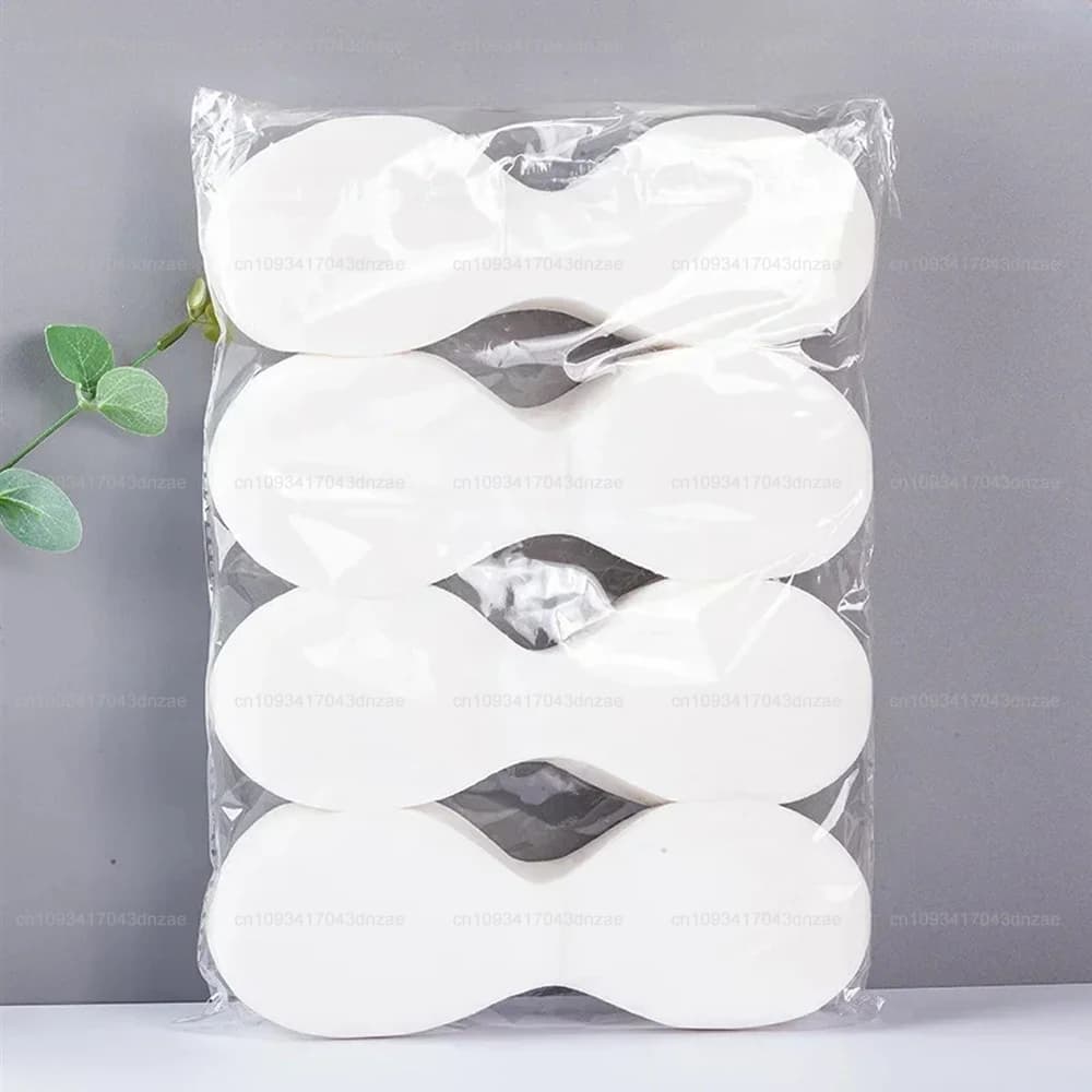100-500 Pz Maschera per gli occhi usa e getta FAI DA TE Cotone naturale Carta per gli occhi Donne Prodotto essenziale Ultrasottile Spunlace Non tessuto Maschera di carta per gli occhi