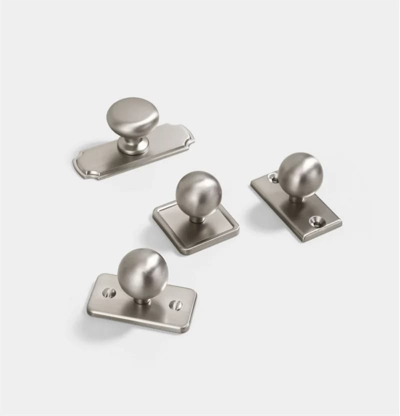 Maniglie per mobili in argento opaco francese, pomello per porta del cassetto, barra lunga, maniglie per guardaroba spazzolate, decorazioni per armadi da cucina, pomelli per scarpiere