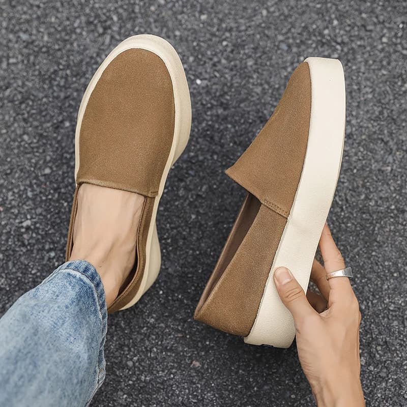 2025 Scarpe da uomo in velluto a fagioli nuovi Scarpe alla moda One Step Set Scarpe comfort per i piedi Scarpe eleganti da lavoro alla moda casual