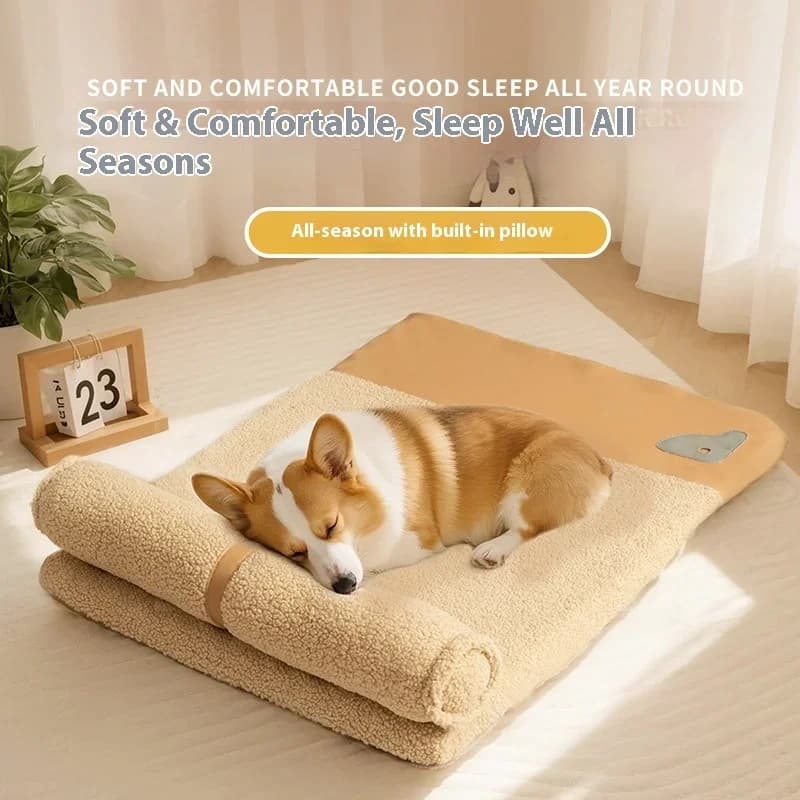 Memory Foam Dog Bed Orthopedic Machine Washable Removable Cover All Season Comfort Mat For Small Medium Large Dogs Cats Daily