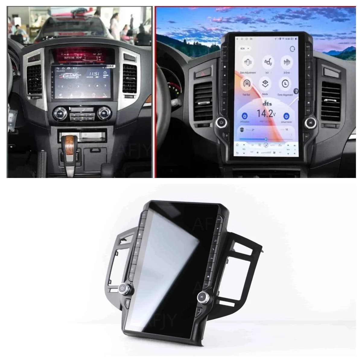 Autoradio Multimediale Android GPS da 14.5'' per Mitsubishi Pajero V73/93/97 2007-2020 con CarPlay Wireless e Schermo Touch