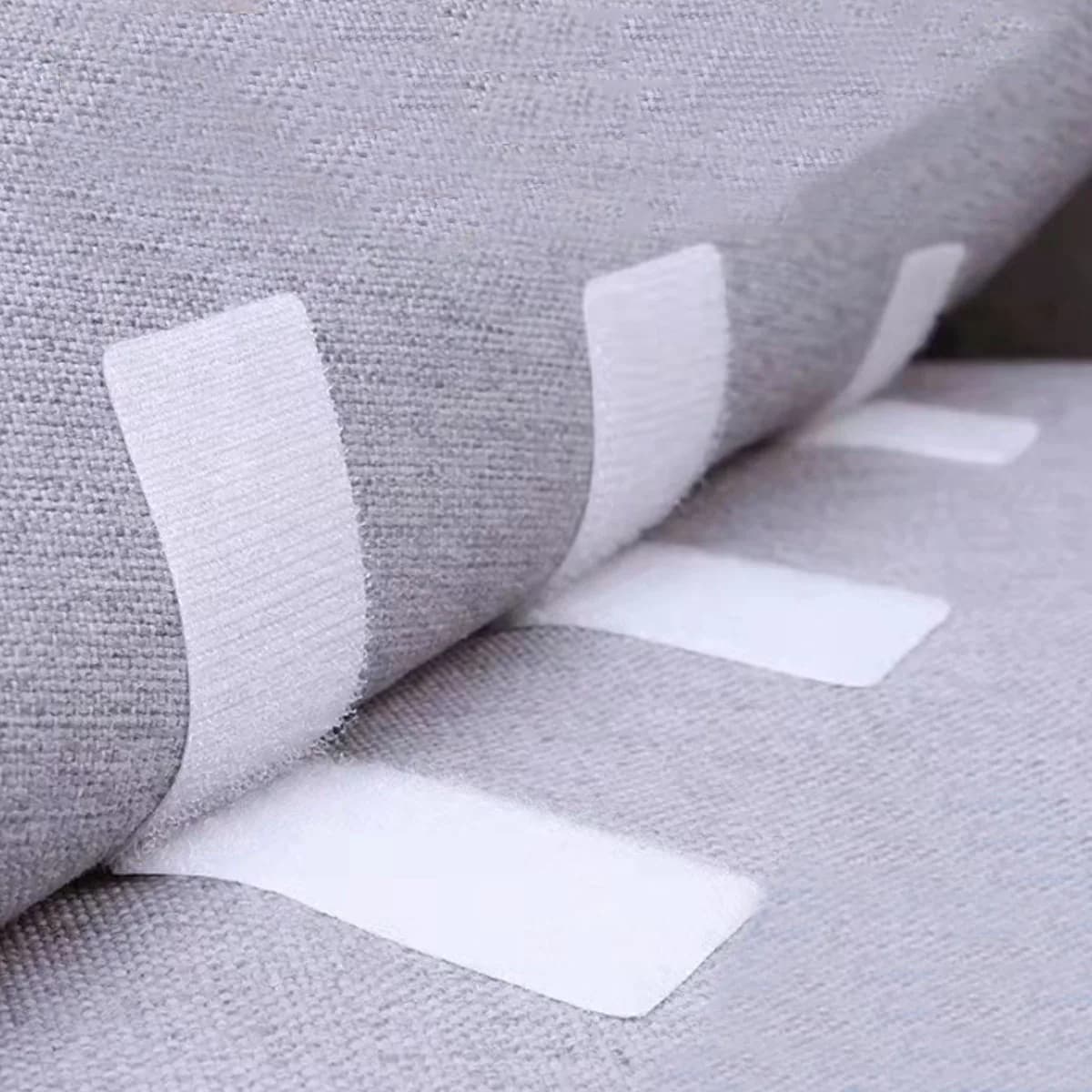 Fibbia adesiva in velcro bifacciale in nylon per il fissaggio del cuscino del divano autoadesiva