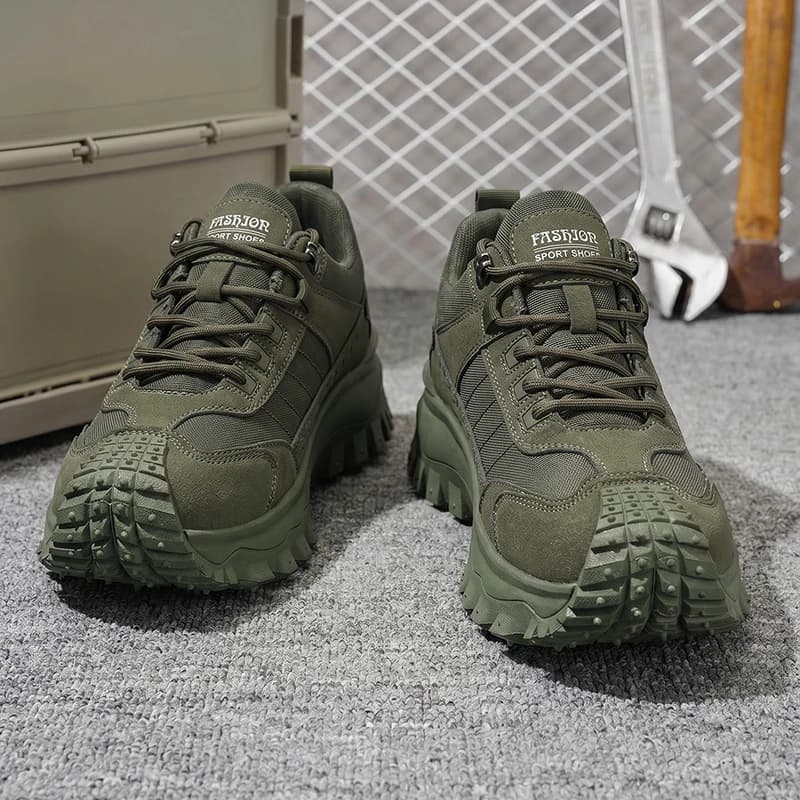 Outdoor Casual Sneakers for Men Thick Bottom Durable Comfortable Lining for Hiking Camping Daily Outing
