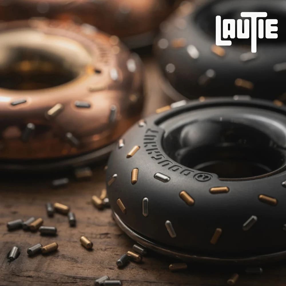 LAUTIE URBAN EDC Ciambella Zirconio Fidget Spinner Metallo Fidget Spinner Fidget Giocattolo antistress Disegni originali