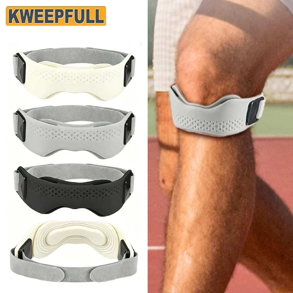 1/2PCS Soft Pressurize Knee Patella Support Cushion Pressure Breathable Adjustable Patella Strap Sport Knee Wrap for Sports