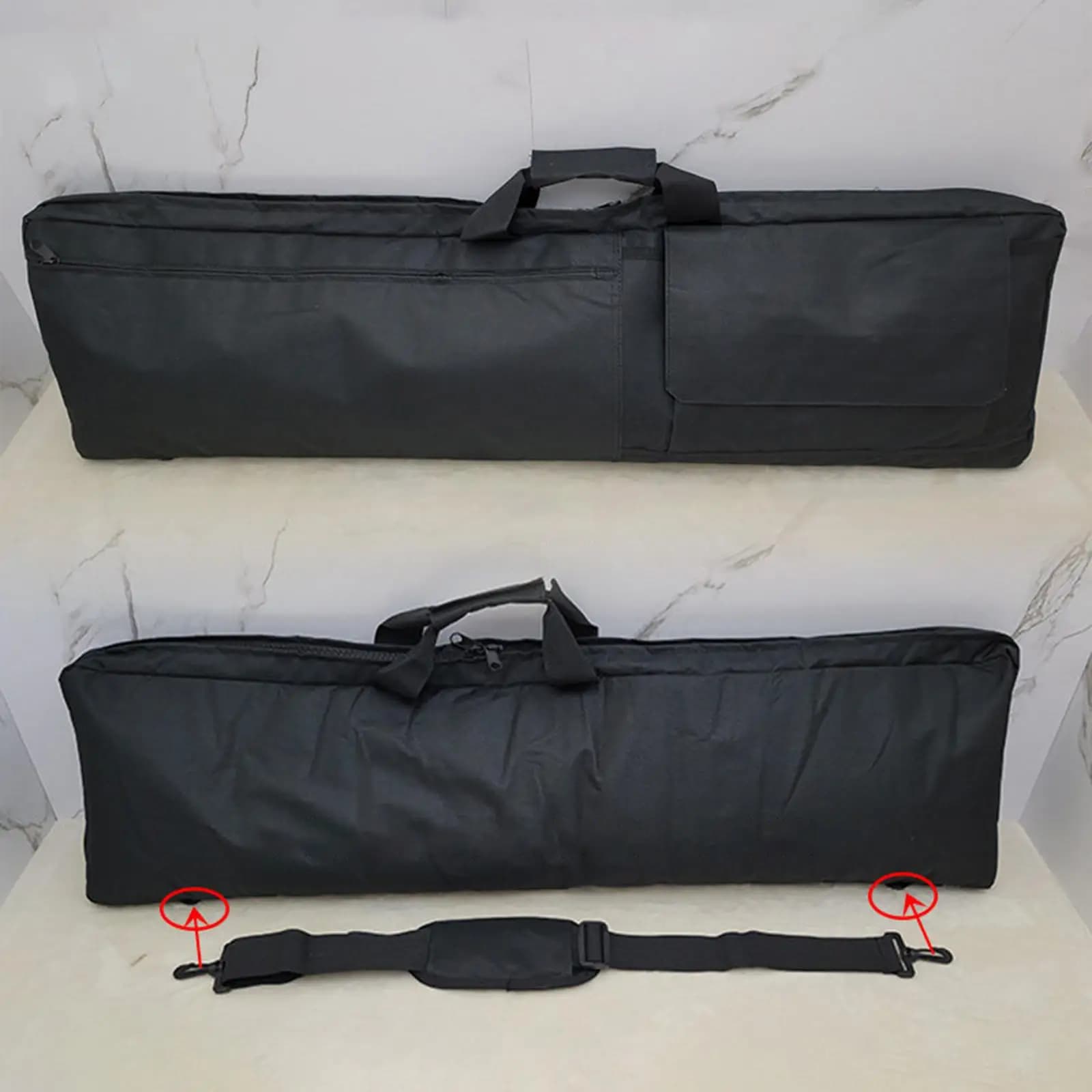 Borsa Organizer Imbottita per Treppiede, Custodia Impermeabile per Attrezzatura Musicale da Esterno, Supporto per Strumenti per Musicisti