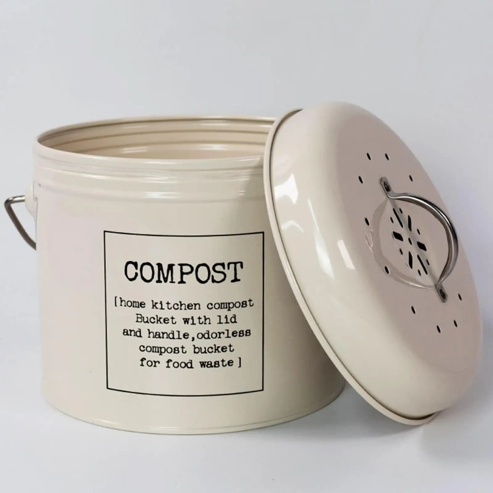 Secchio per compost per rottami alimentari e riciclaggio di rifiuti Compost da cucina ecologico