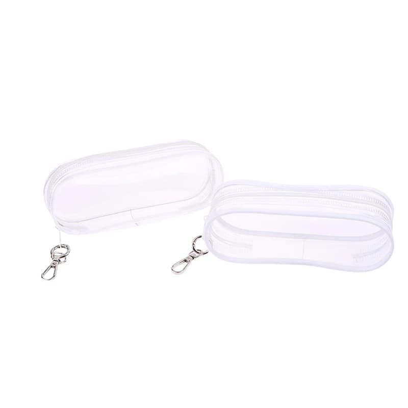 Borsa da esterno trasparente creativa per bambole di peluche di cartone animato giocattoli mini custodia trasparente per bambola portachiavi custodia per figura anime
