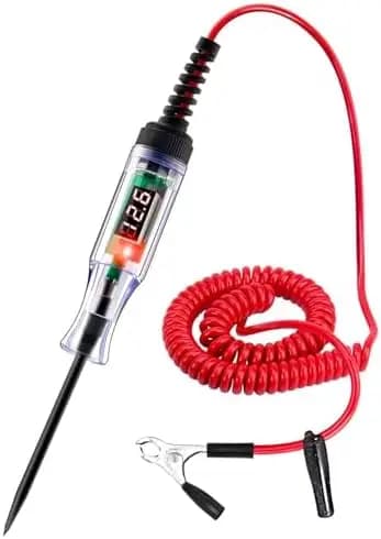 Digital LED Tester for 5-90V Circuits with Automatic Bidirectional Tension and Detection Display for Auto Fuse Test and Camper