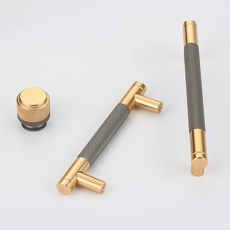 Maniglie cilindriche decorative arrotolate con diverse opzioni di spaziatura, maniglie per mobili da cucina, maniglie per cassetti e armadi.