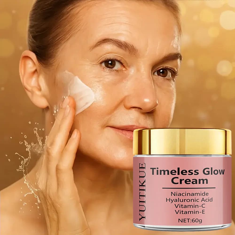 Intemporale Glow Cream 60g - Crema viso antietà, lifting, rassodante e idratante, con niacinamide, vitamina C, E e acido ialuronico