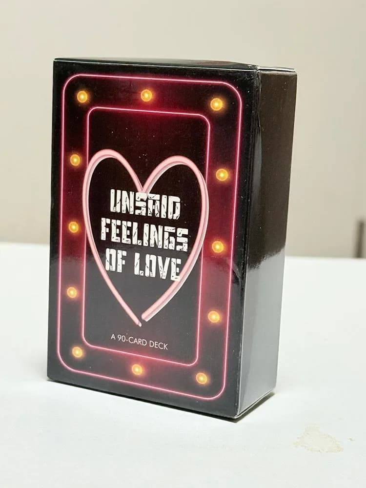 Unsaid Feelings of Love Un mazzo di carte da 90 Versione inglese Messaggi canalizzati da Soulmate Gioco di carte di divinazione