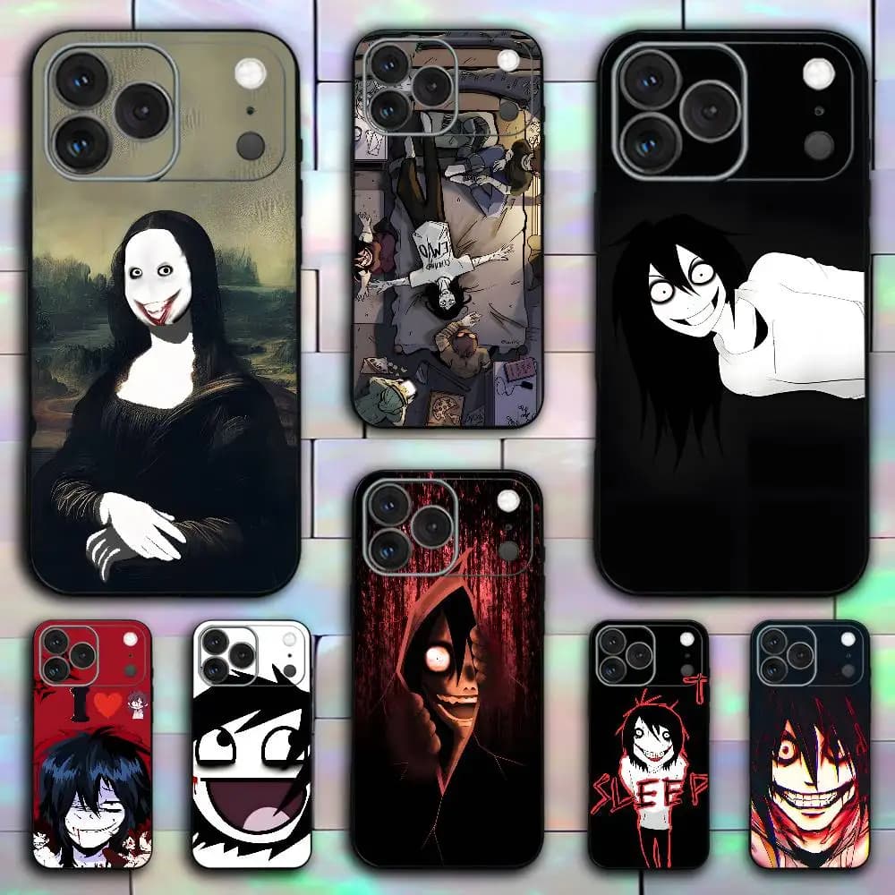 U-Urban Killer Jeff For iPhone 17,16,15,14,13,12,11,Pro,X,XS,Max,XR,Plus,Mini Soft Silicone Phone Case Black Shockproof TPU