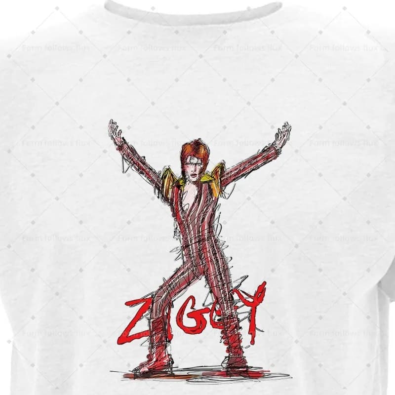 T-shirt con cappuccio da uomo 2026, stile fumetto disegnato a mano, ispirato alla leggenda del Glam Rock anni '70 David – Ziggy Stardust, Pop Mod Reggae Irish, Unisex S-6XL Plus