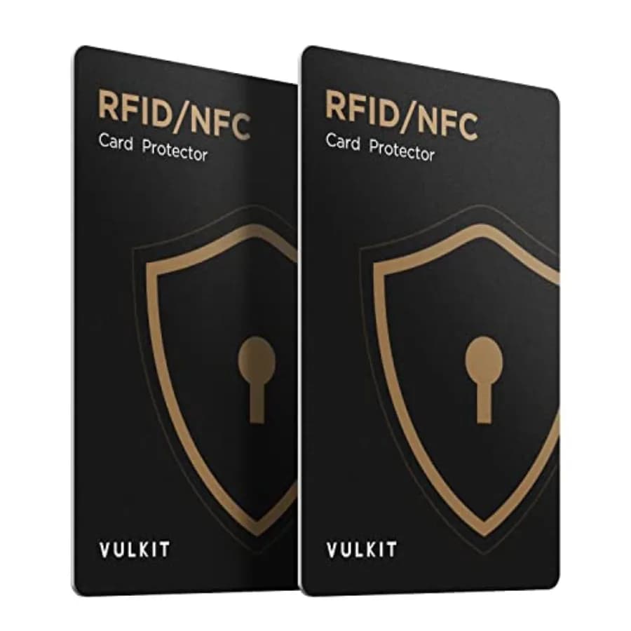 Carte di Protezione RFID (Confezione da 2) - Protezioni per Carte di Credito e Carte Contactless NFC per Affari e Viaggi