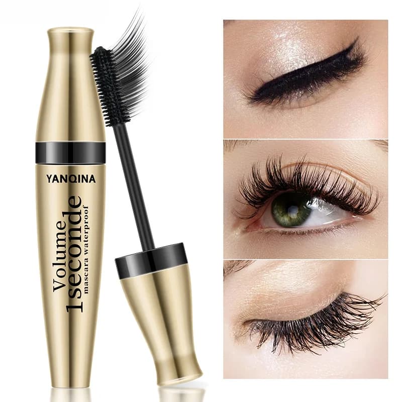 Mascara in fibra 3D lungo nero impermeabile mascara nero volume arricciatura estensione ciglia trucco mascara cosmetico liquido