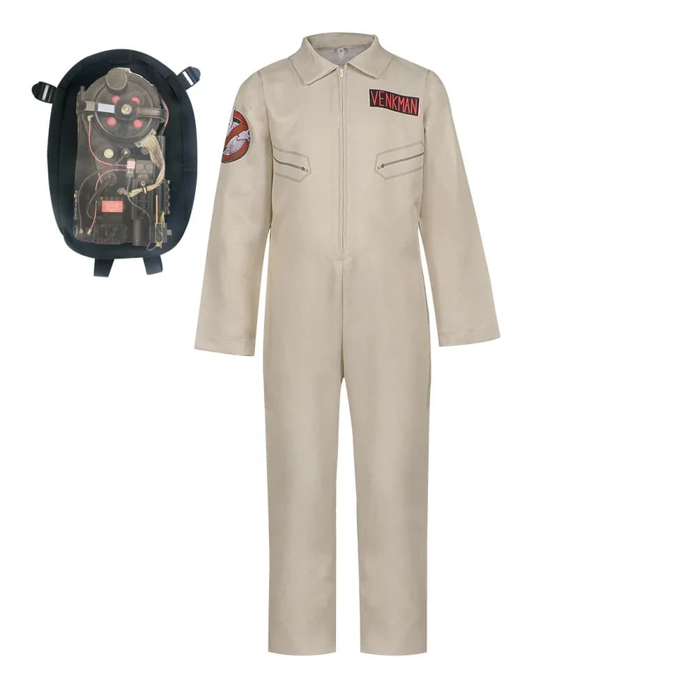 Adult Ghostbusters Costumes with Backpack, Carnival Theme Dresses, Fan Collection Set, Performance Set