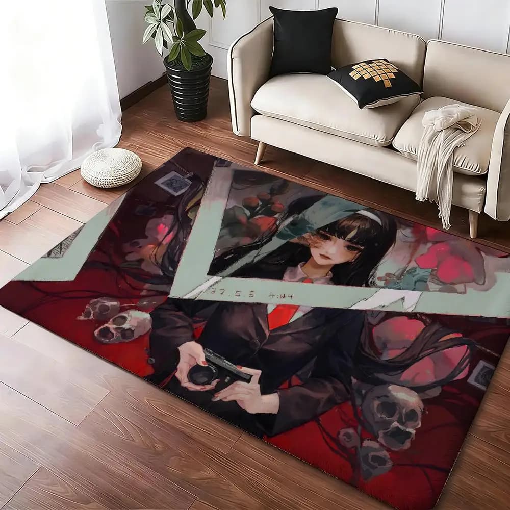 Tomie Floor Mat Soft Thickened Absorbent Non-Slip Bedroom Living Room Door Mat Home Decor Flannel Rugs