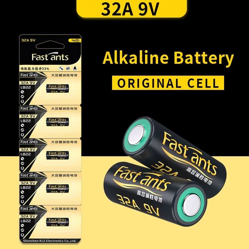 Batteria Alcalina 32A 9V A32 L822 MN32 GP32A MN32 E32A ad Alta Tensione per Apriporta Garage, Campanello, Telecomando, Allarme