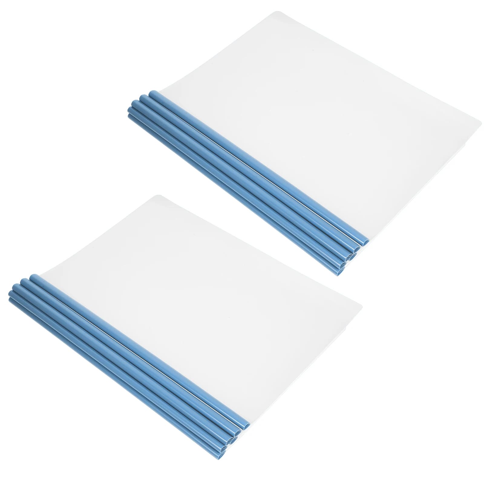 Cartelle di file da 10 pezzi con aste scorrevoli Copertine trasparenti per report Organizzatori di documenti trasparenti Cartella di archiviazione per ufficio A4 Raccoglitore in plastica