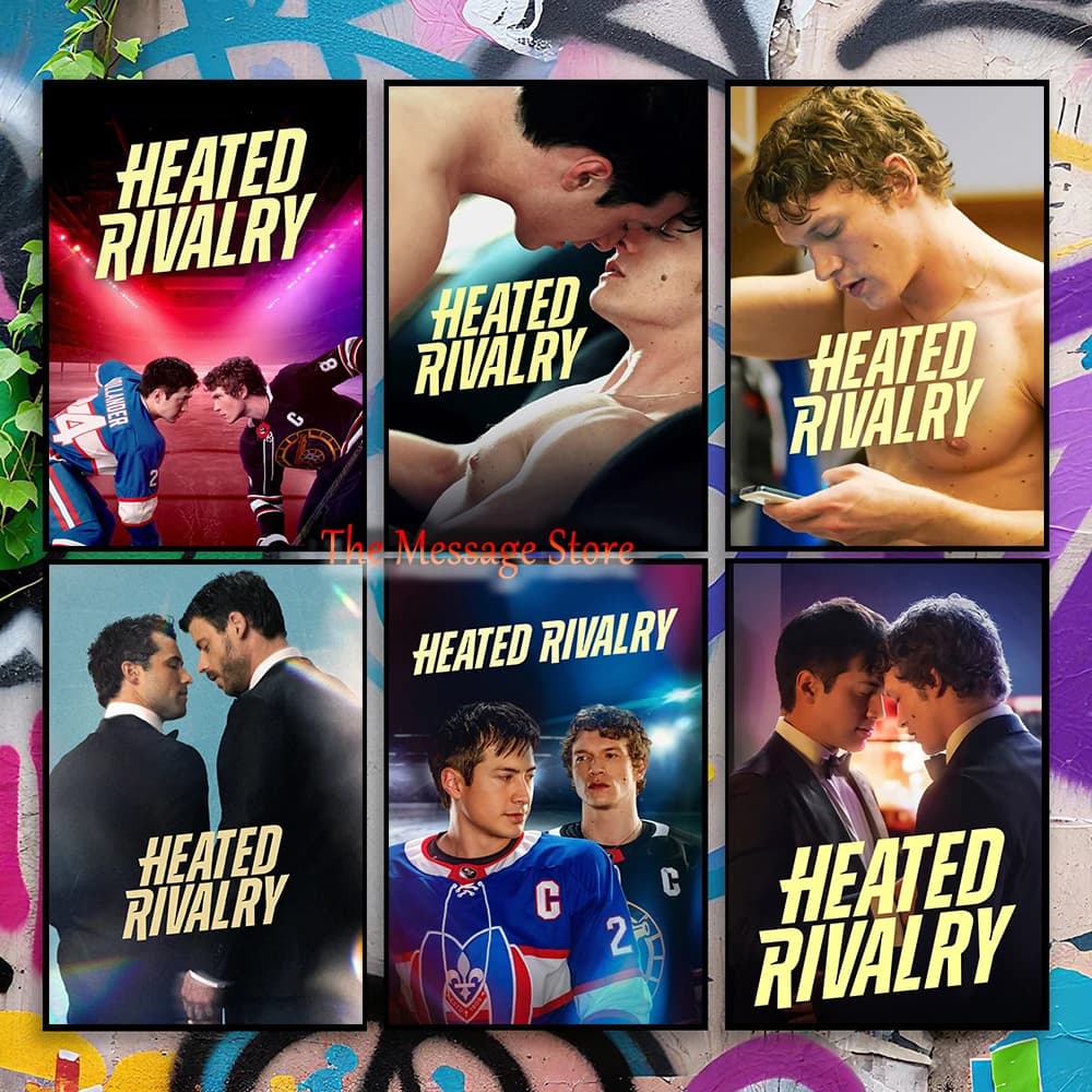 Heated Rivalry 2025 TV Series Movie Art Romantic Ice Hockey Sport TV Play Poster Canvas Painting Wall Pictures Home Room Decor