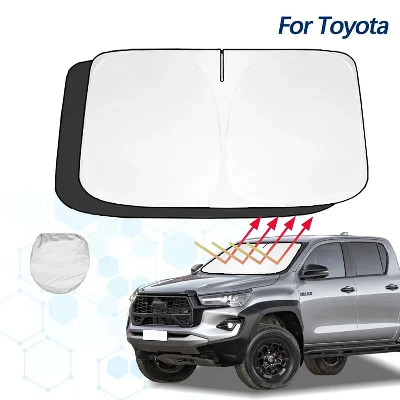 Per Toyota Hilux Vigo SR5 Parabrezza Parasole Parasole Visiera Protezione Pieghevole Blocchi Raggi UV Mantenere Il Tuo Auto di Raffreddamento