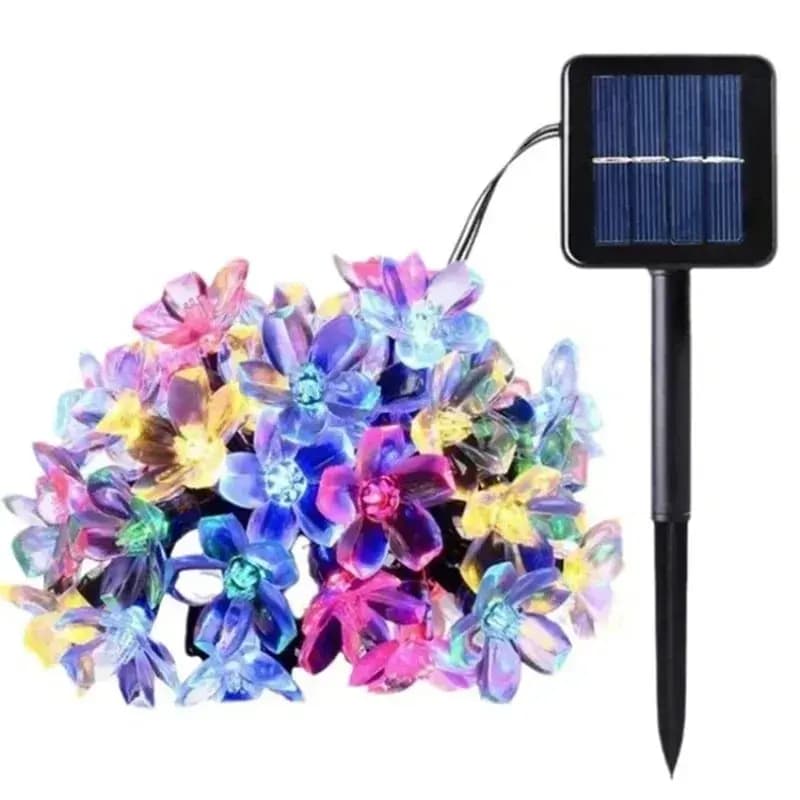Offerta Speciale - Luci a Stringa Solari a Forma di Fiore, Luci Decorative LED Impermeabili per Esterni, Ghirlanda Floreale Luminosa per Giardino