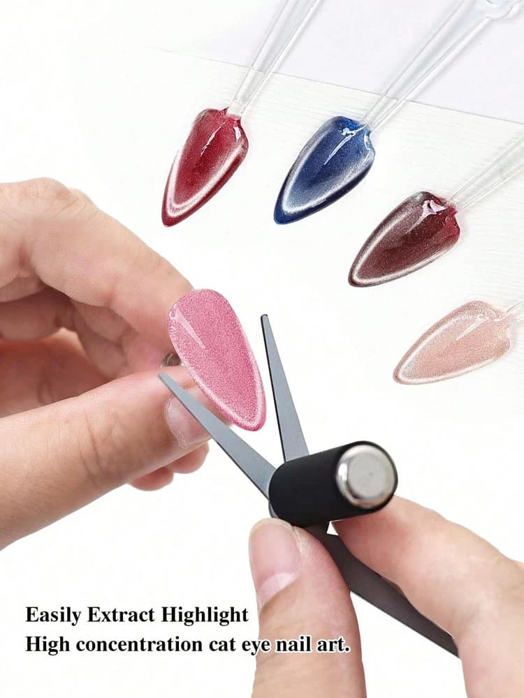 New Model Double Head Magnetic Tool for Nail Art, Cat Eye Effect Magnets – Special Magnetic Tool for Manicure Salons
