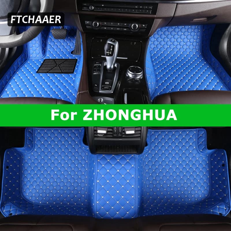 FTCHAAER Personalized Auto Car Mats For ZHONGHUA H230 H530 H330 V3 V5 V6 V7 junjie ZUNCHI H220 Car Car Mats Coche Accessories