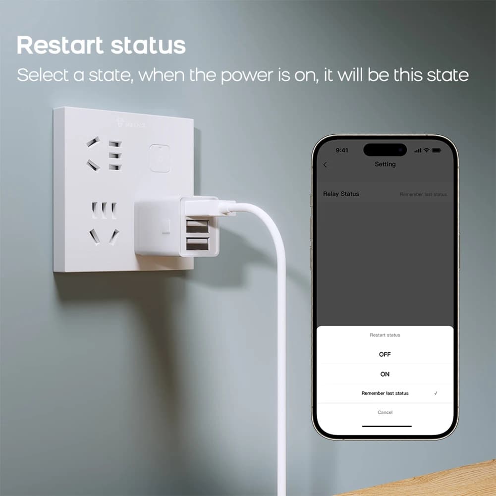 X12A-Tuya USB Adapter, 5V Mini USB Switch, Smart Life Control via Alexa, Google, Yandex, Alice