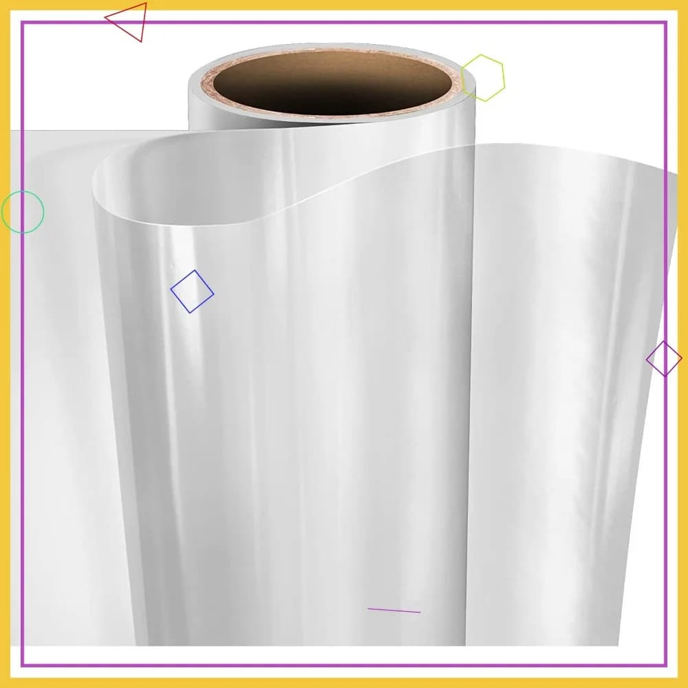 Rotolo di Vinile Trasparente Autoadesivo per Plotter e Macchine da Taglio (Rotolo Bulk 30,5 cm x 45,7 m)