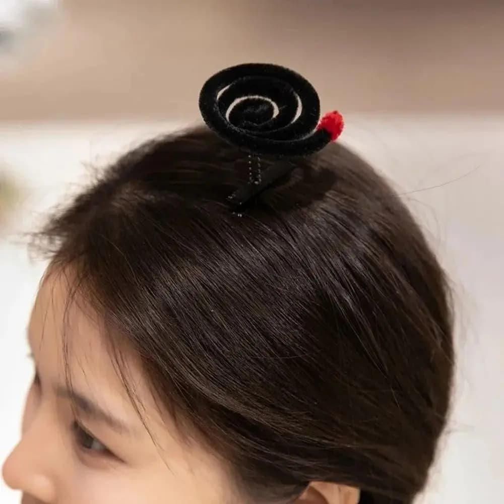 Handmade Coil Simulated Mosquito Hair Clip Creative Funny Animals Hairpin Soft Stuffed Insect Cute Hair Barrettes Girls
