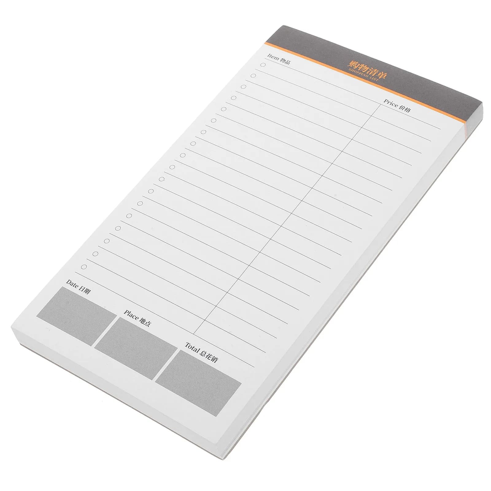 Blocco note per la lista della spesa, piccolo e portatile, agenda settimanale per l'organizzazione degli acquisti, pianificazione quotidiana e prioritarietà
