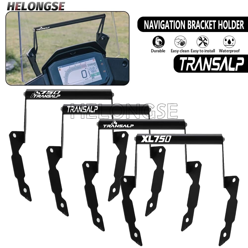 HELONGSE Supporto per Navigazione GPS e Smartphone per Honda XL 750 Transalp 2023 2024 2025 2026 XL750, Adattatore per Montaggio