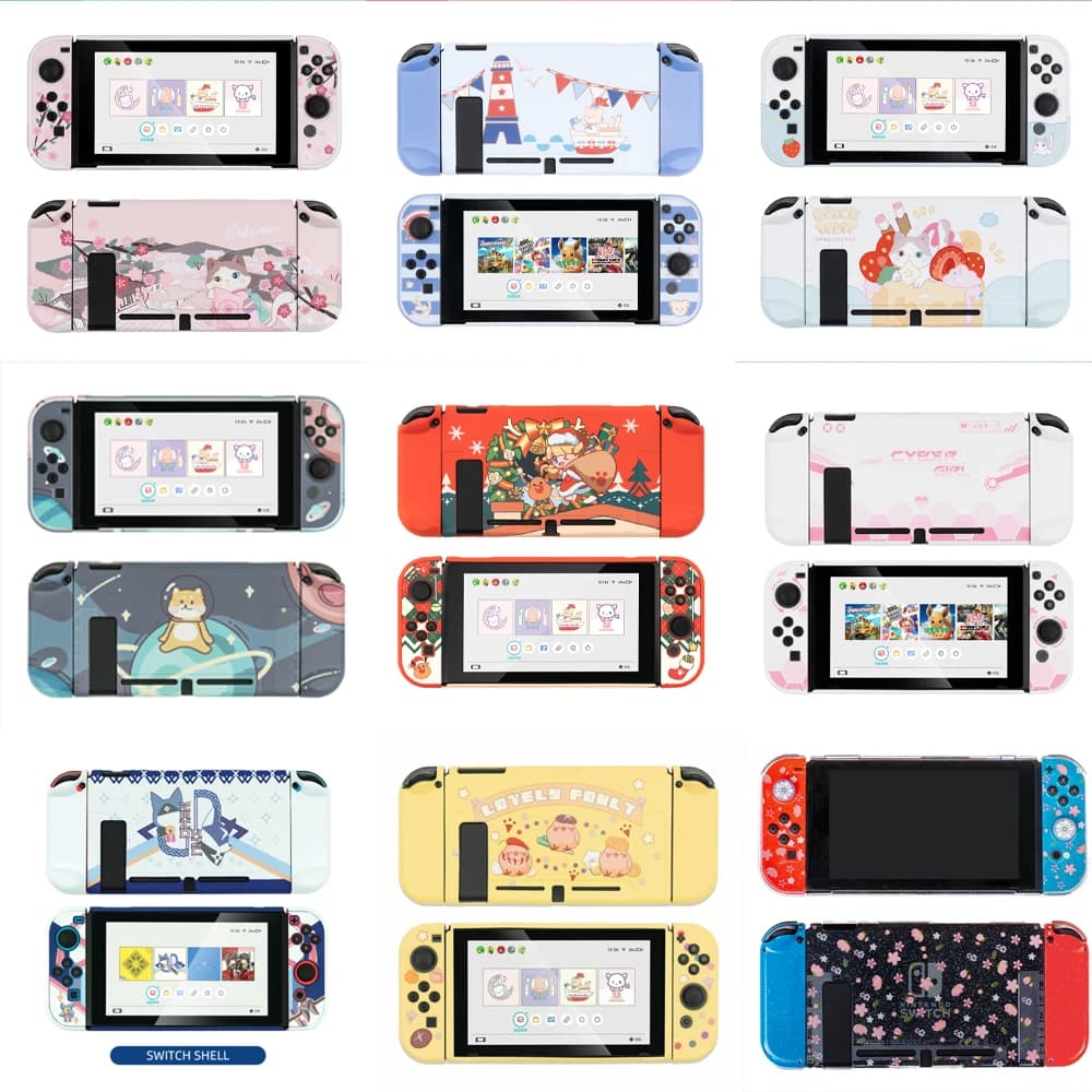 Custodia protettiva Geekshare per Nintendo Switch custodia per interruttore normale custodia rigida divisa Joy-con Cover NS accessori liquidazione