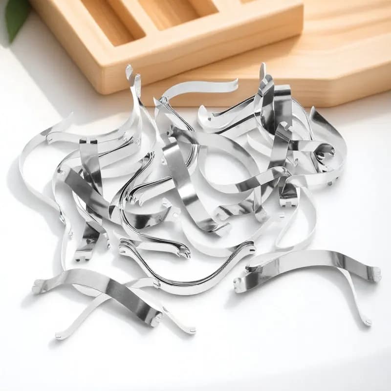 50 Pezzi Clip Invisibili per Cornici, Clip a Molla Robuste e Stabili, Accessori per Appendere Foto e Quadri