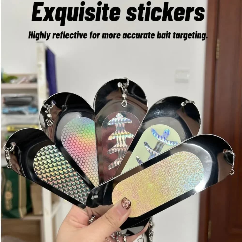 2023 Adjustable Weight Fishing Footage Swing Fishing Lamp Deep Metal Diver Plate 6in 48g Fish trap Stable artificial bait
